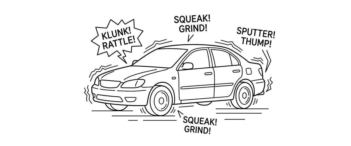 IS YOUR VEHICLE MAKING A STRANGE NOISE?